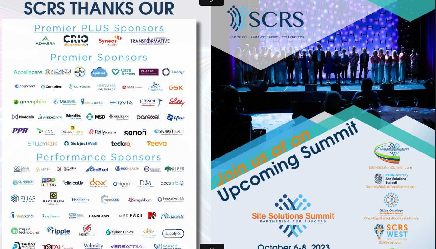 2022 SCRS Global Site Solutions Summit S...